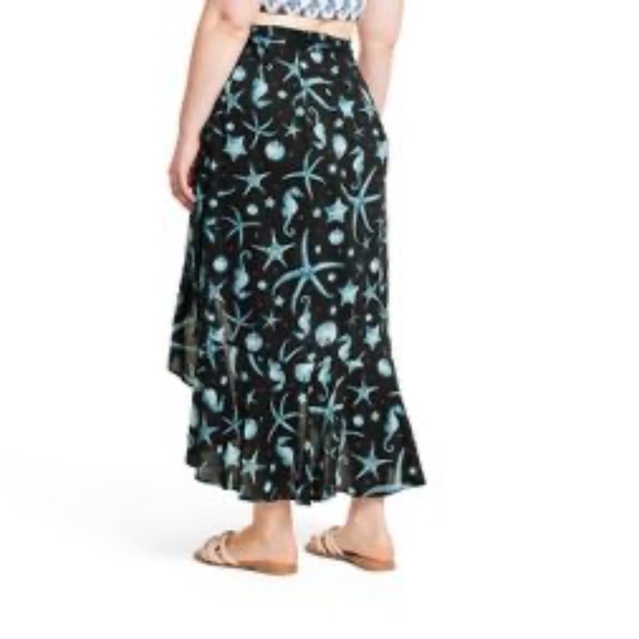 Deep Sea Print Wrap Skirt - Agua Bendita x Target - Picture 4 of 11